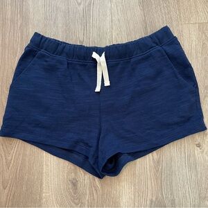 J Crew Cotton Terry Shorts Antique Navy Size Medium NEW